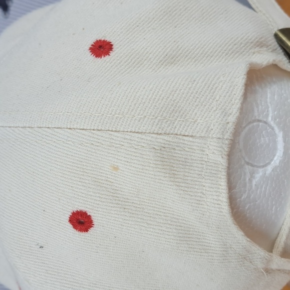 Vintage Pringles promo Slam the Stack stitched logo cream & red pull tab hat - Picture 5 of 9